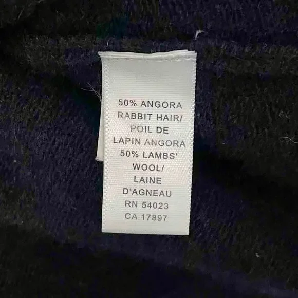 Banana Republic Black Angora Wool Button Cardigan Sweater Size S - Picture 4 of 6